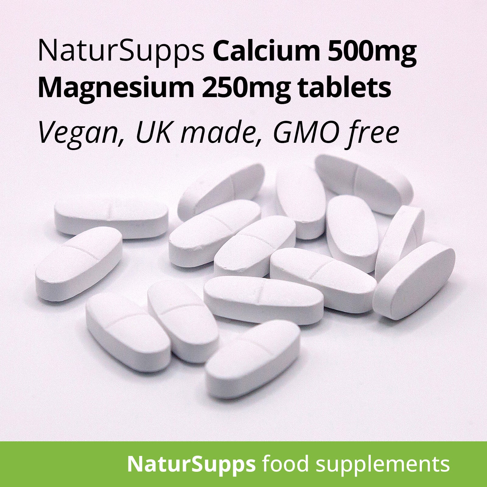 Calcium 500mg & Magnesium 250mg Vegetarian Tablets