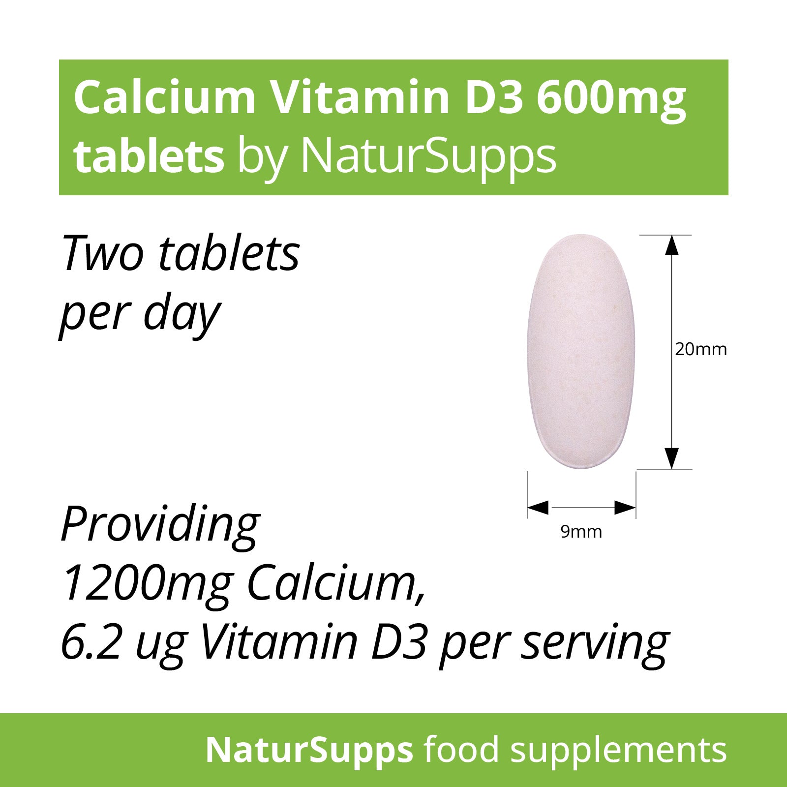 Calcium 600mg & Vitamin D3