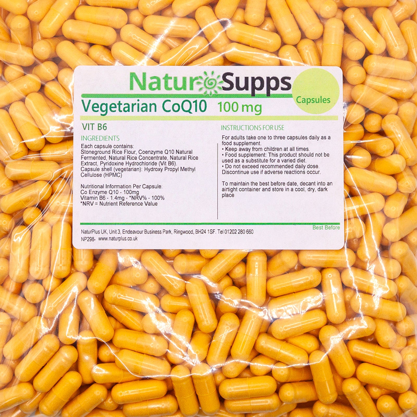 Vegetarian Co Enzyme Q10 100mg