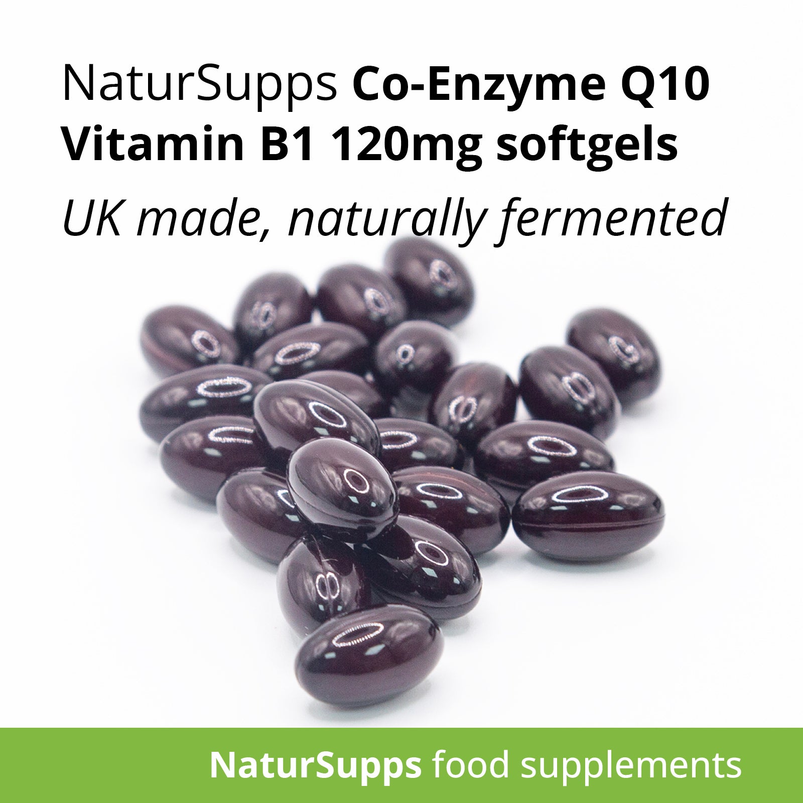 Co Enzyme Q10 120mg Softgels Supplement with Vitamin B1