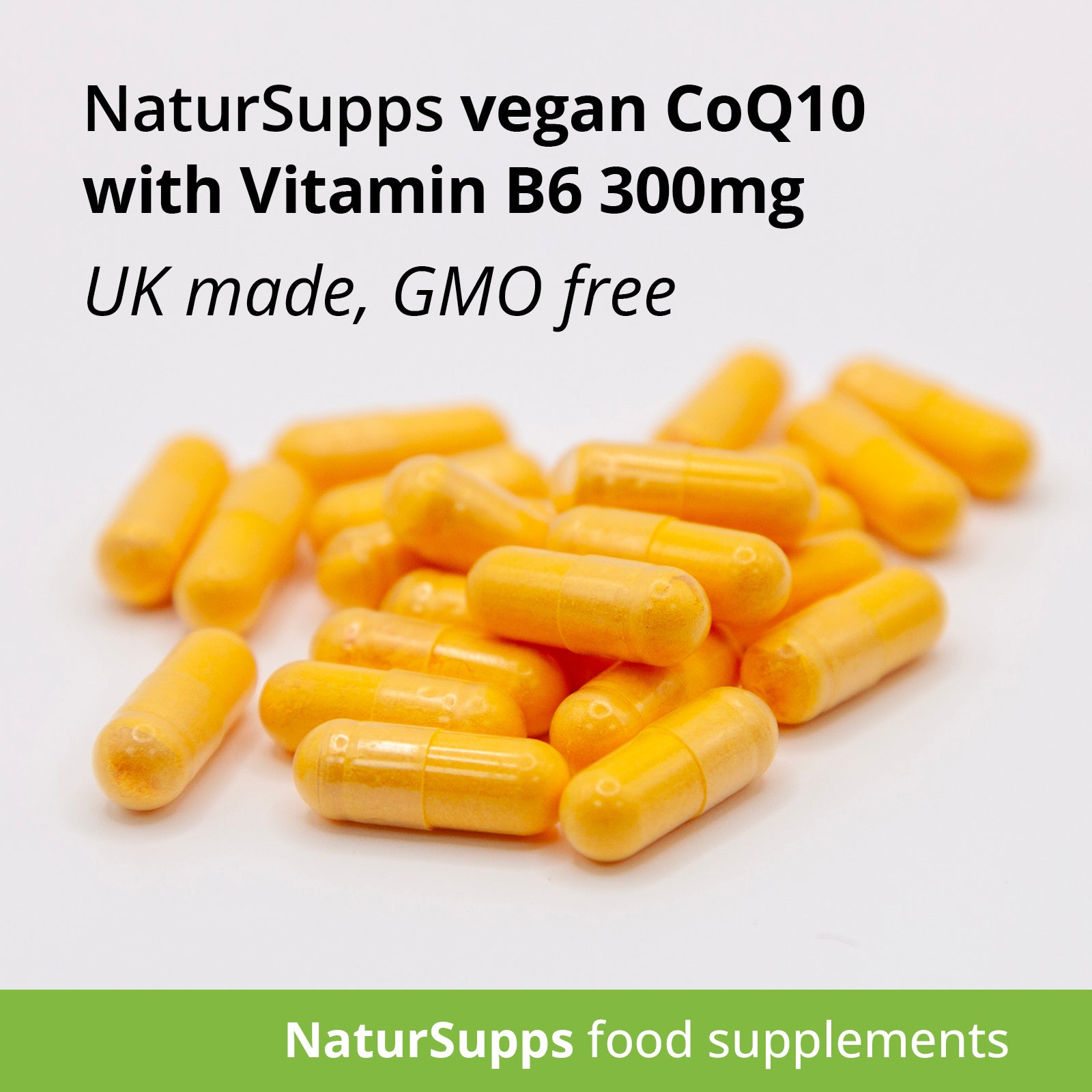 CoEnzyme Q10 300mg Capsules, Vegan & Vegetarian CoQ10
