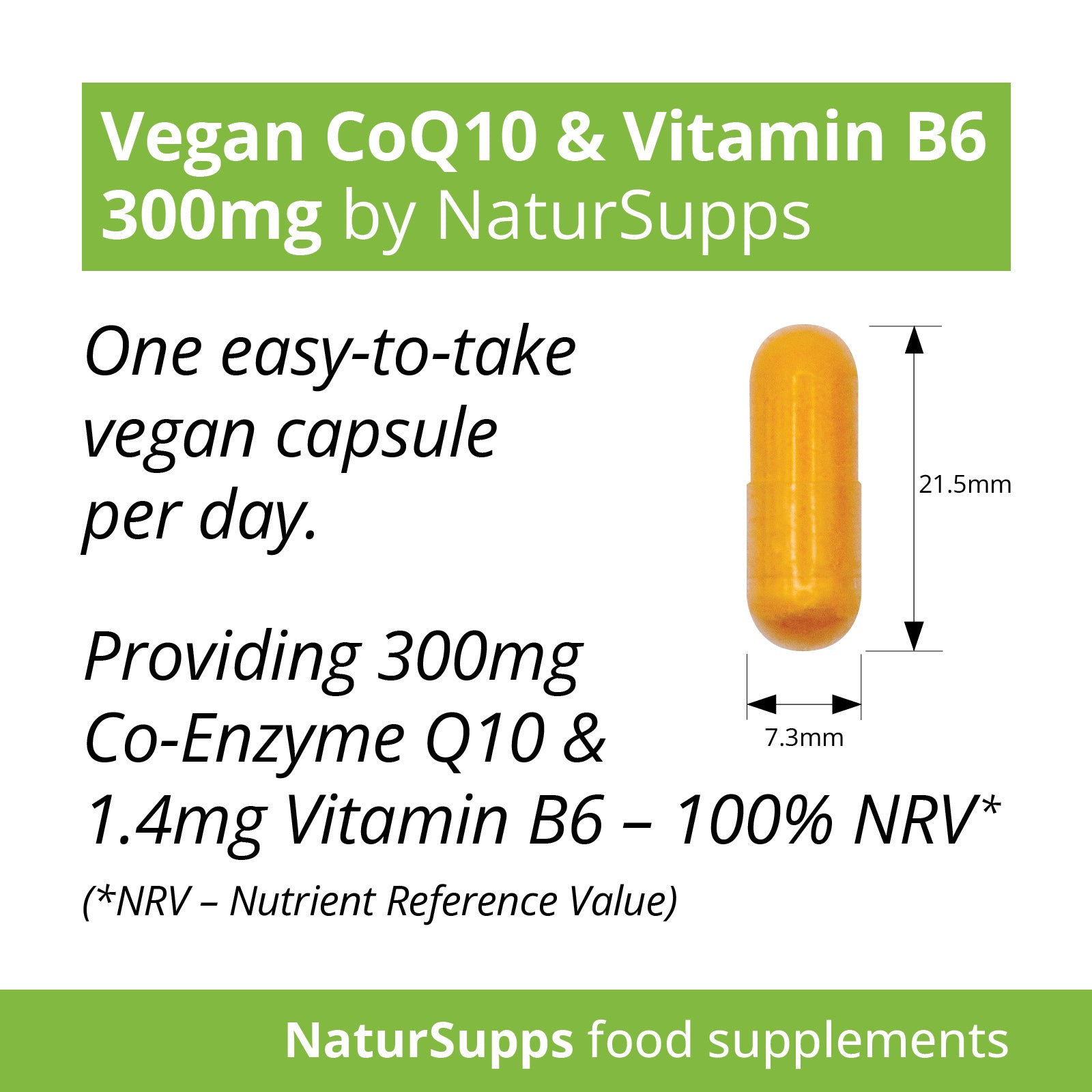 CoEnzyme Q10 300mg Capsules, Vegan & Vegetarian CoQ10
