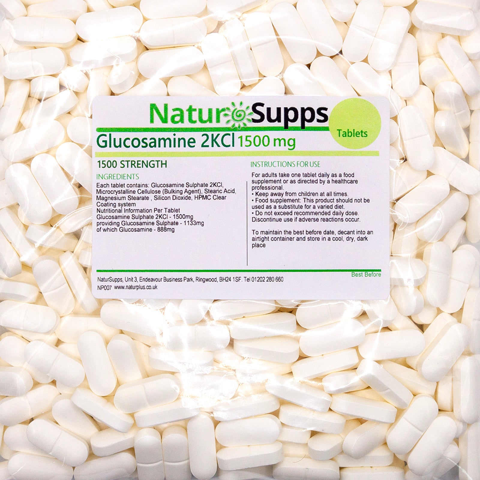 Glucosamine Sulphate 2KCl 1500mg