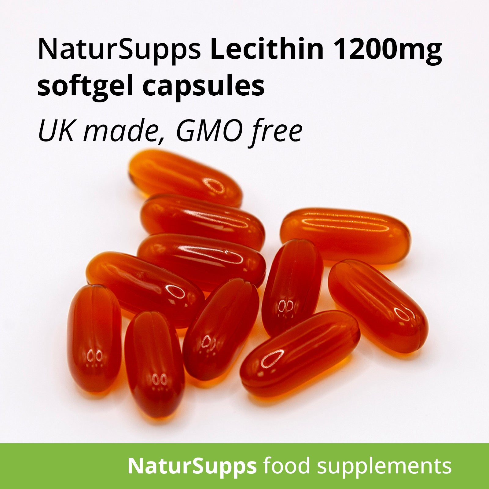 Lecithin 1200mg Capsules, High Absorbtion Soya Lecithin Softgels Supplement, Rich in Phospholipids including Choline