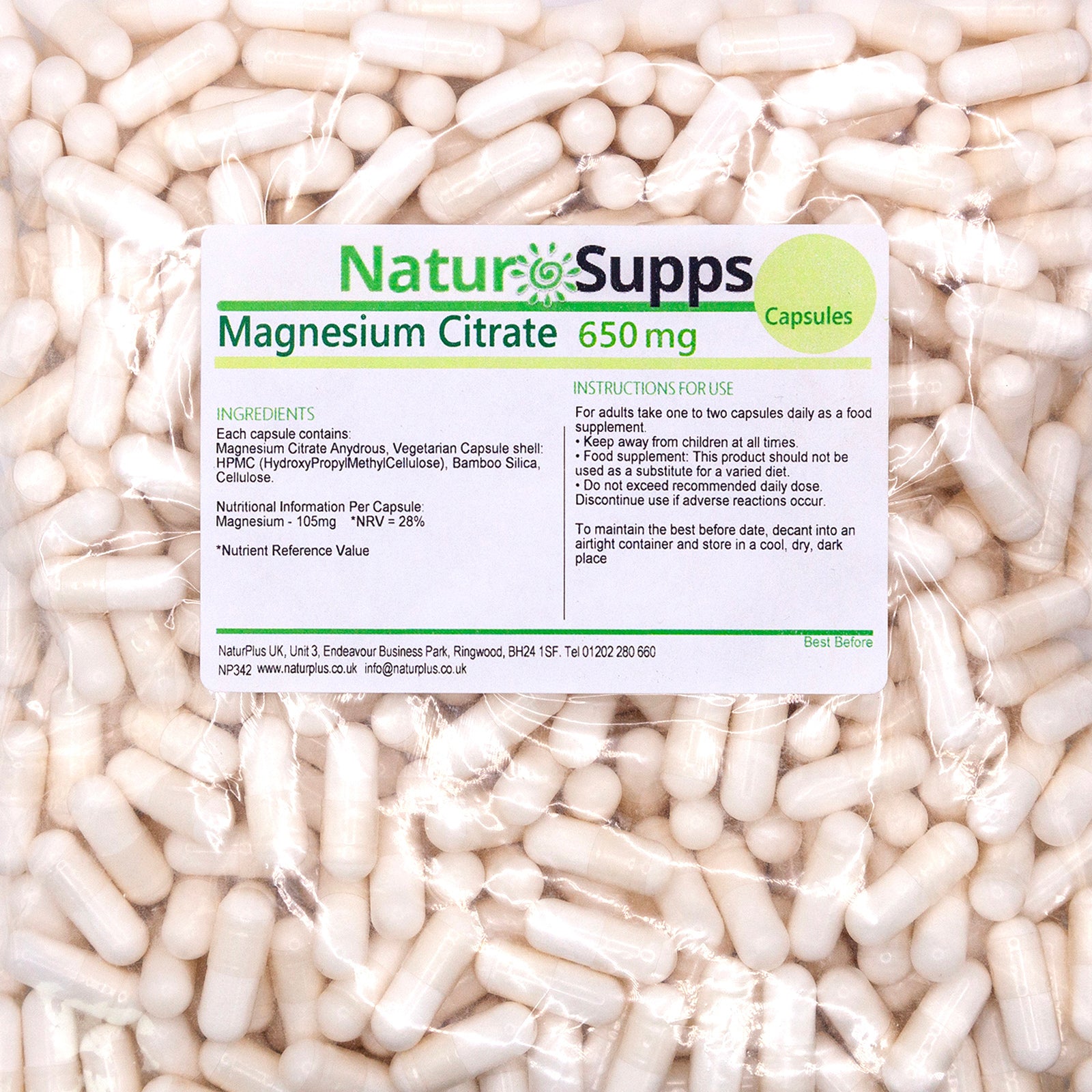 Magnesium Citrate 650mg