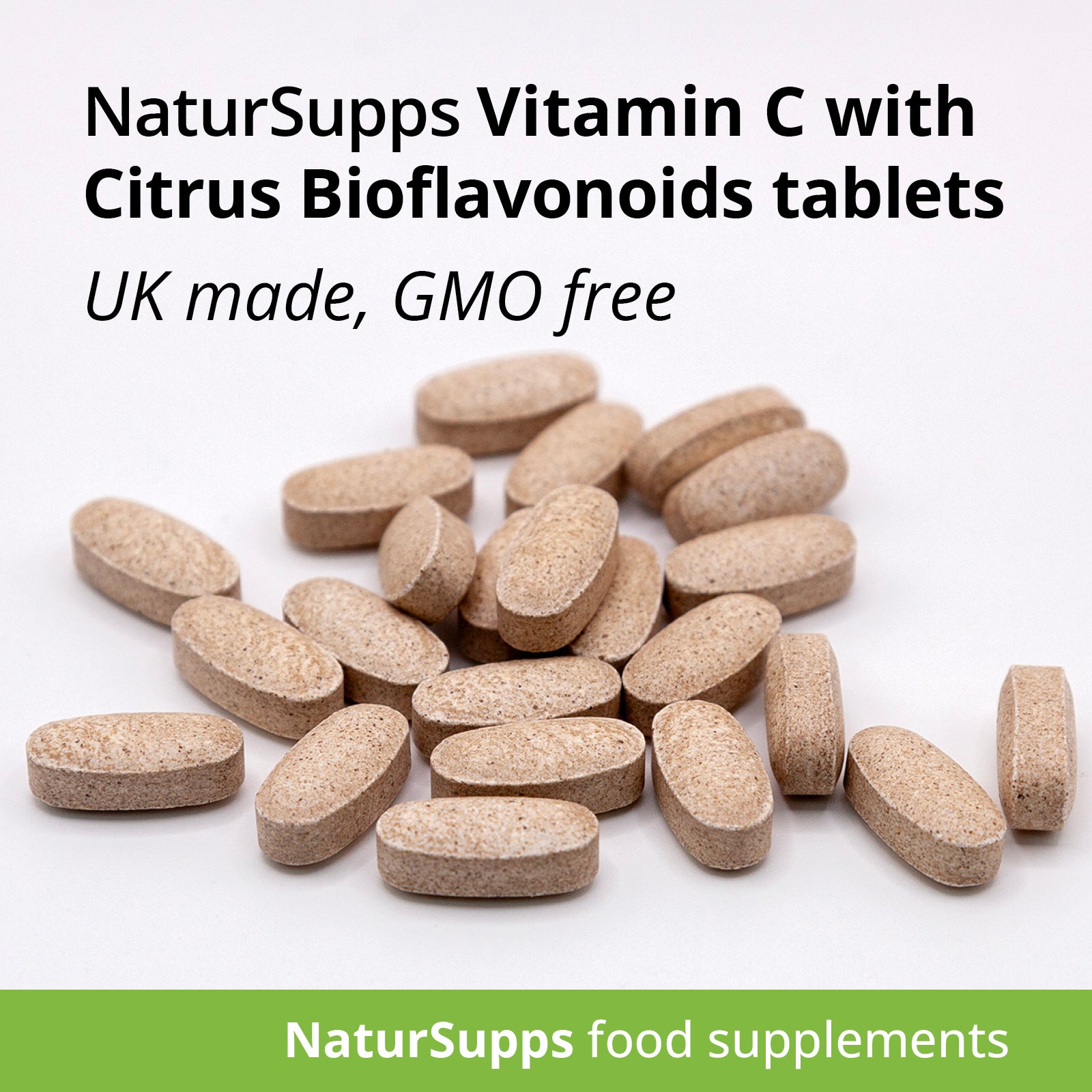 Vitamin C 1000mg Tablets with Bioflavonoids Vegetarian & Vegan Vitamin C Supplement