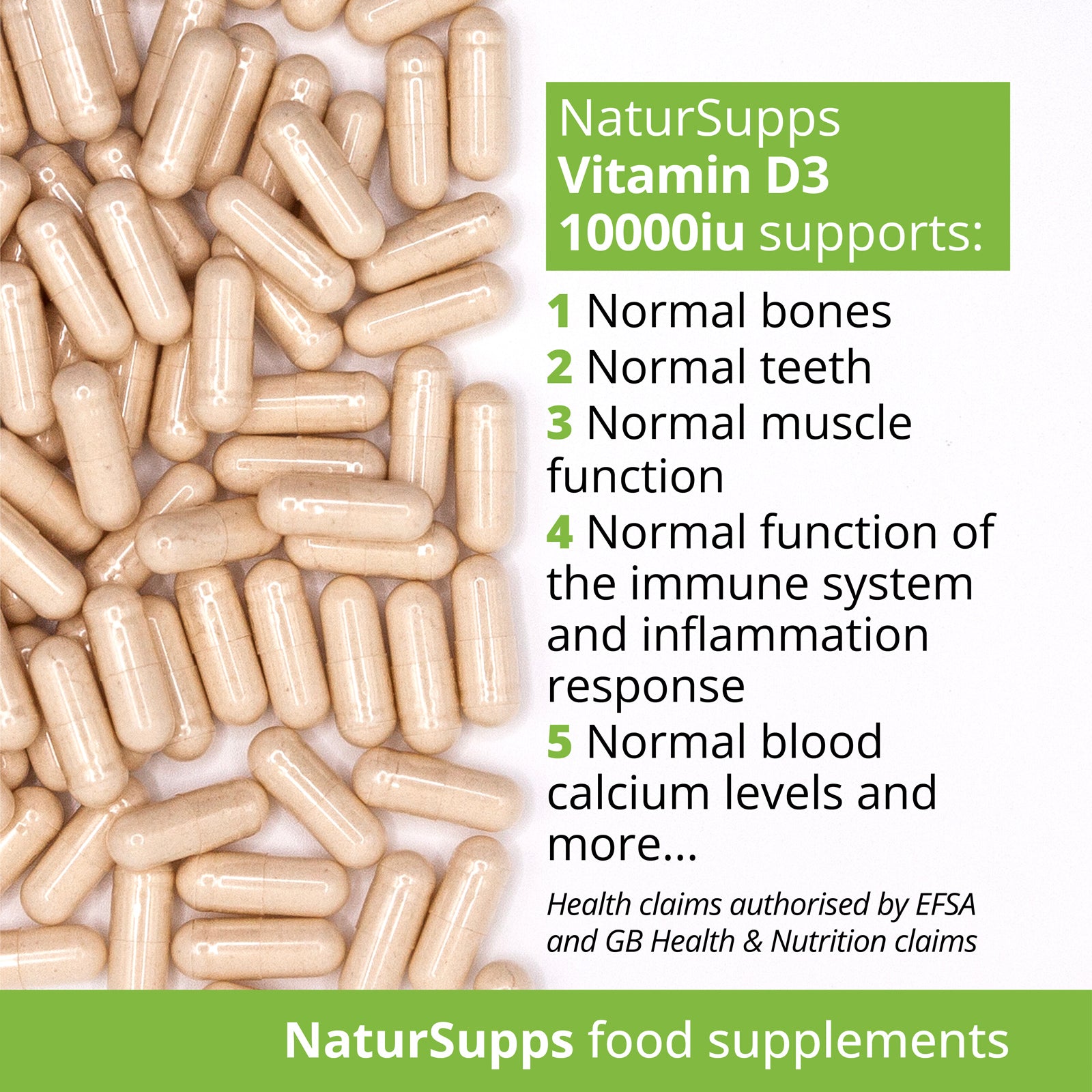 Vitamin D3 10.000iu and Vitamin K2 Capsules