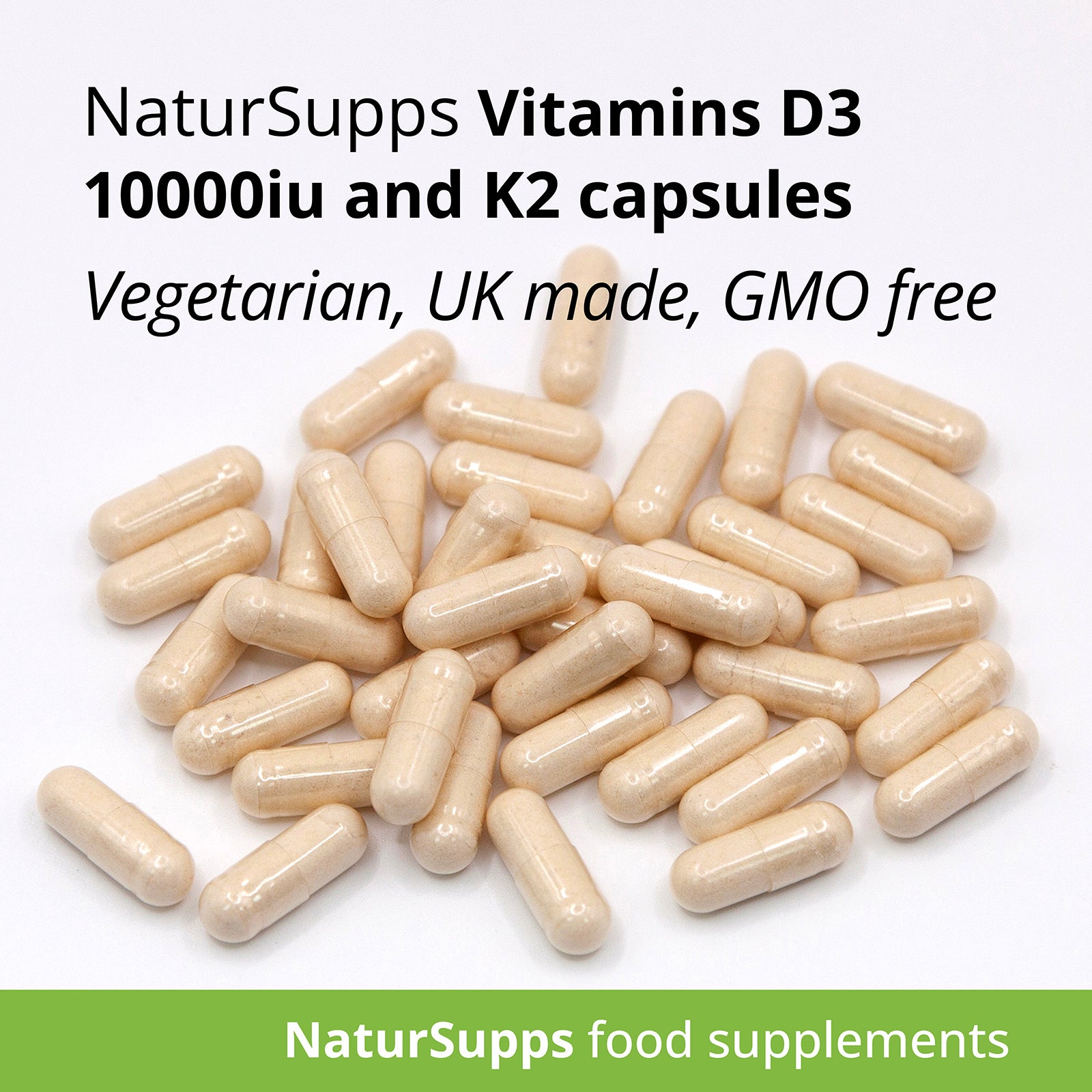 Vitamin D3 10.000iu and Vitamin K2 Capsules