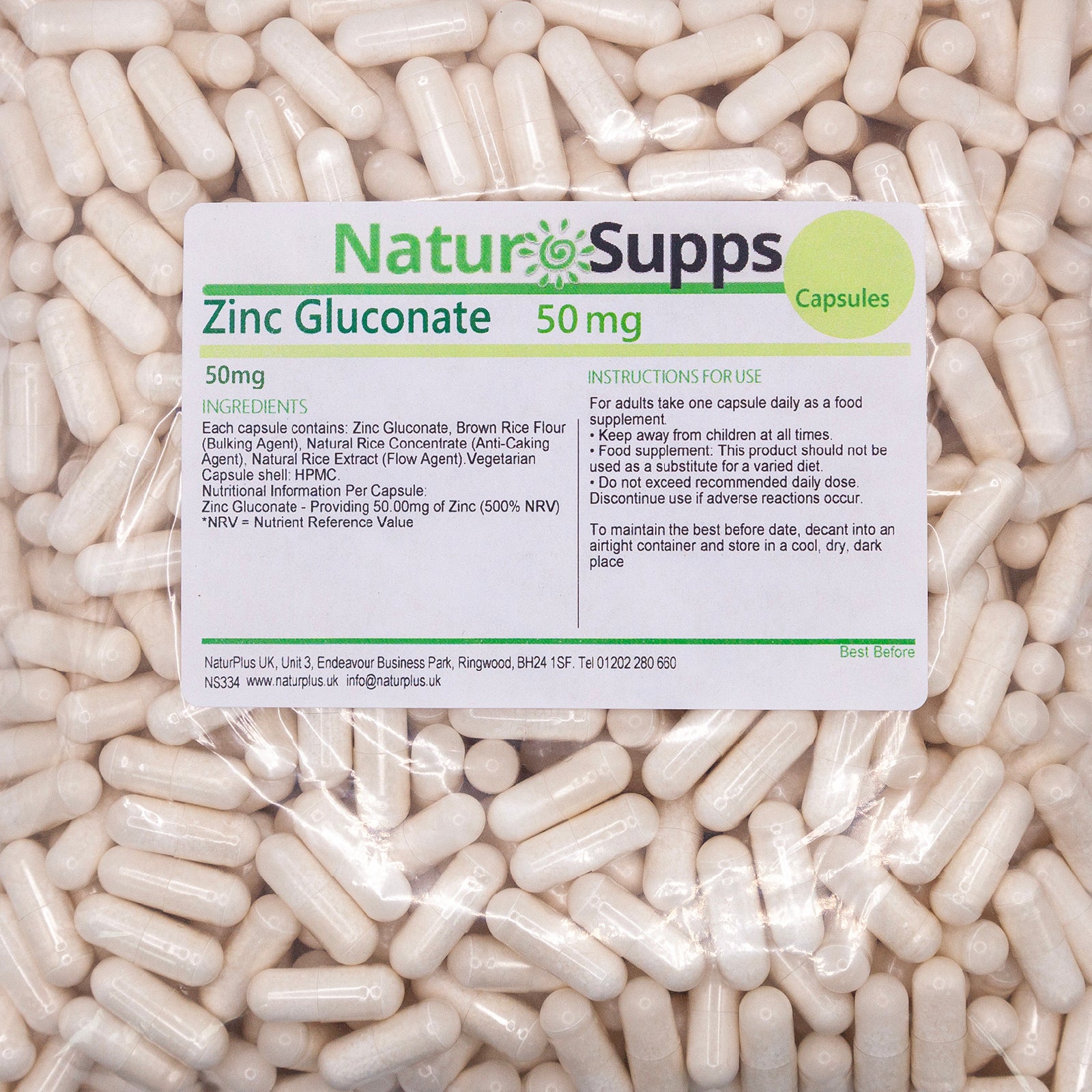 Zinc Gluconate 50mg