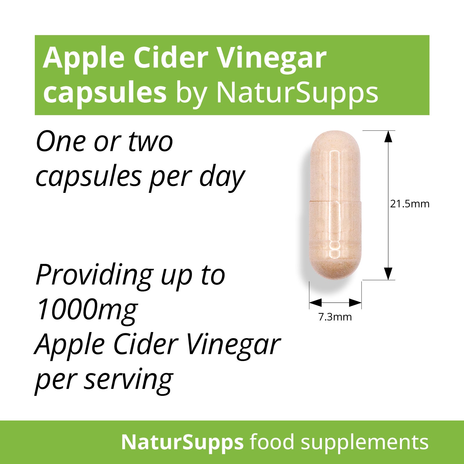 Apple Cider Vinegar Capsules 500mg