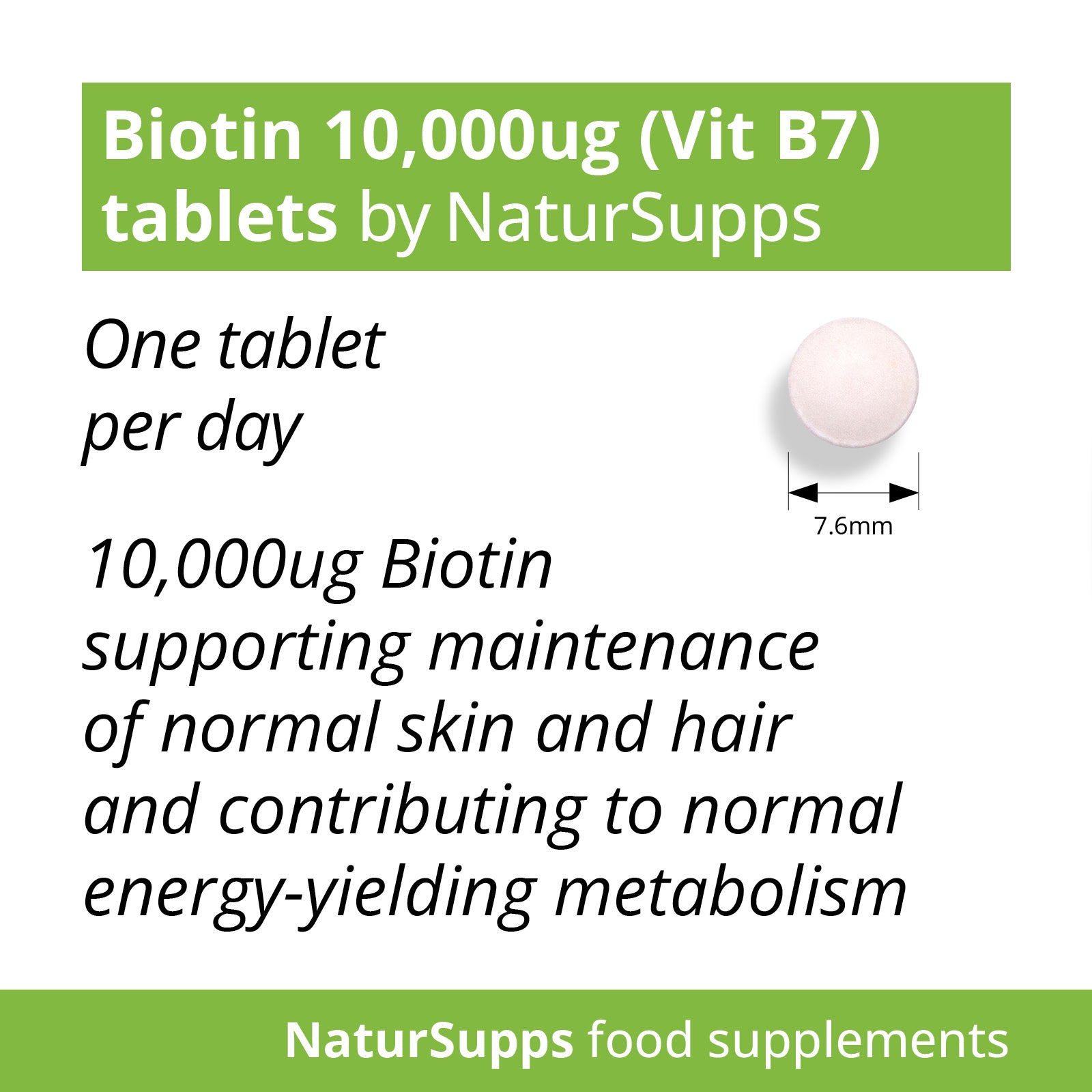 Biotin 10,000μg Tablets