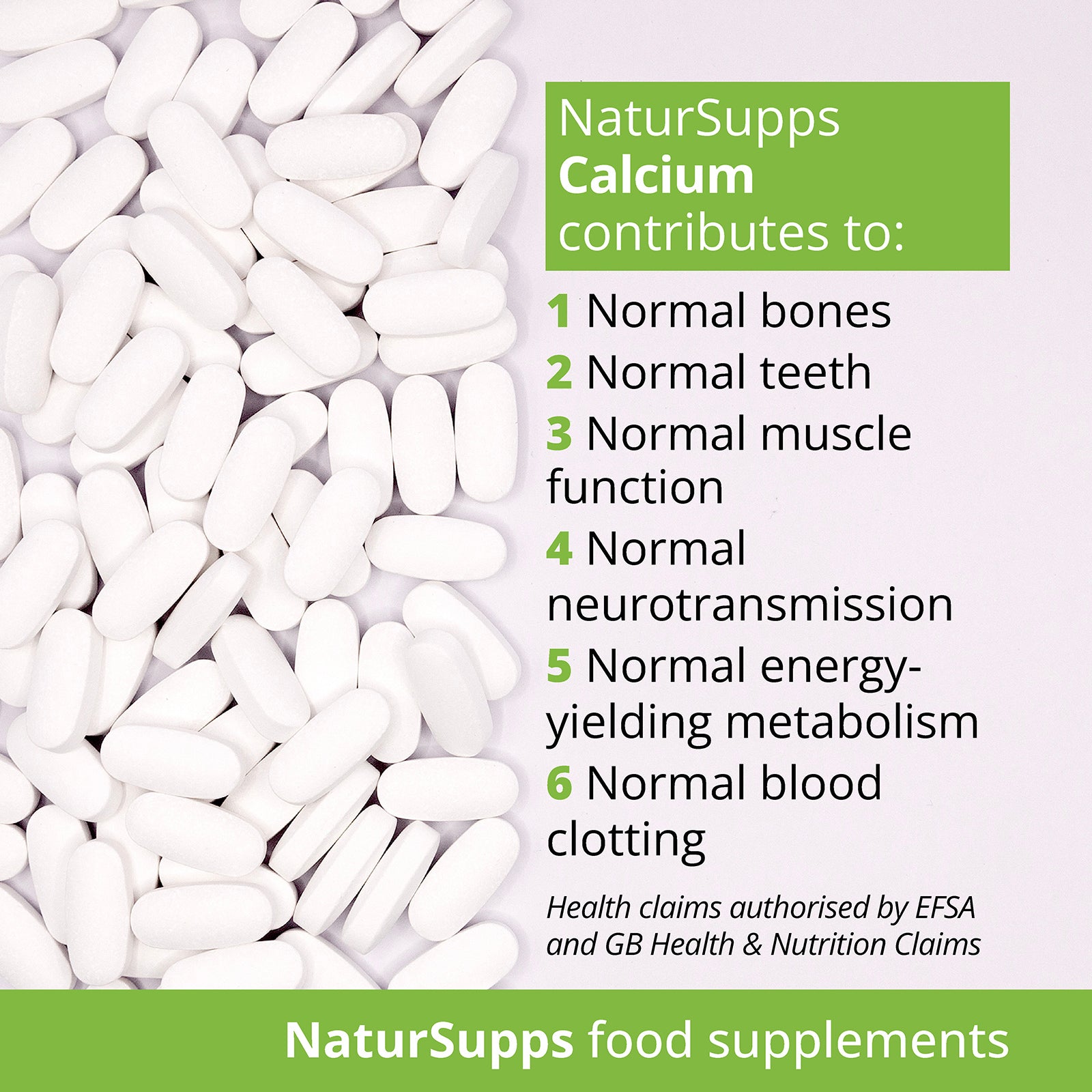 Calcium, Magnesium, Vitamin D3 and Zinc