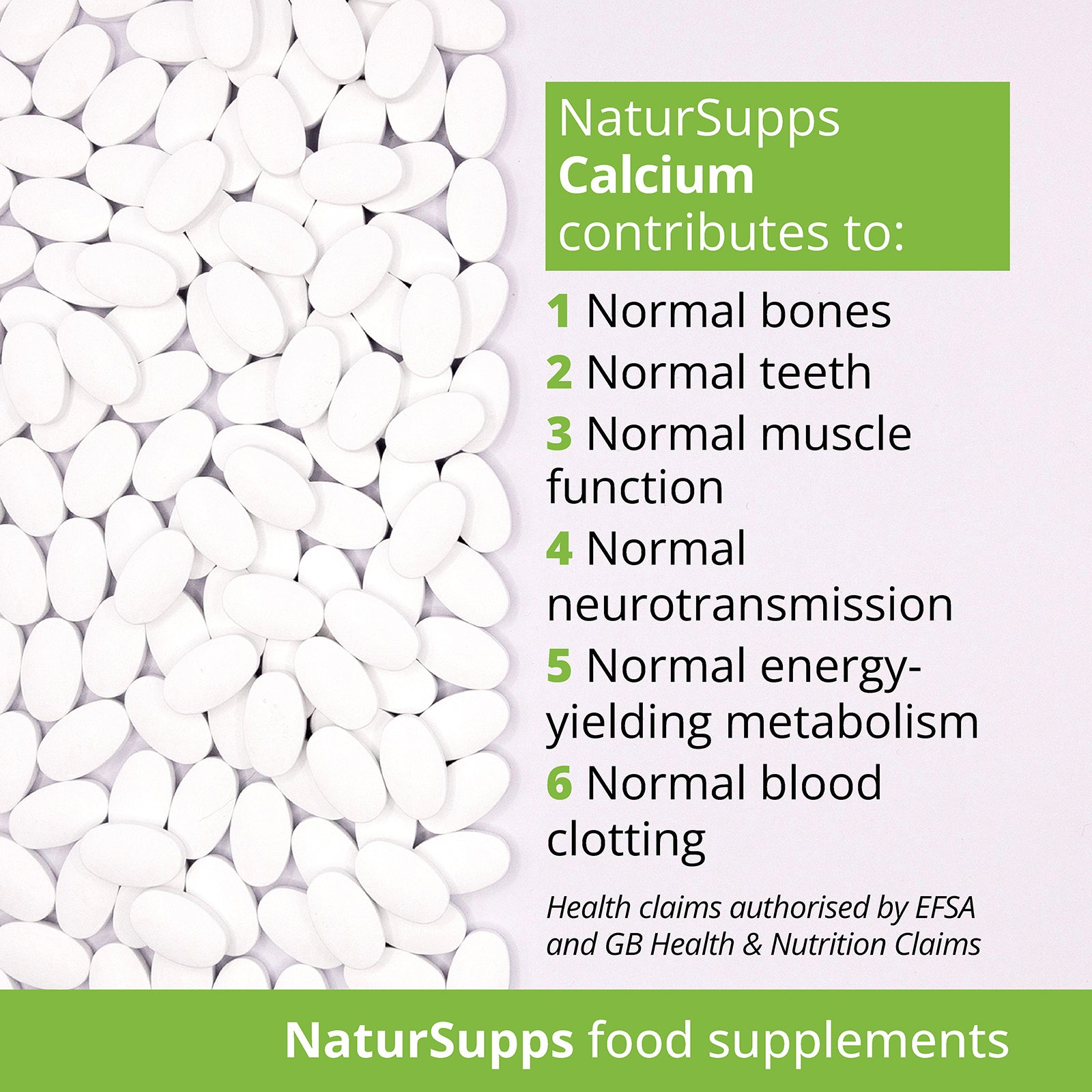 Calcium, Magnesium and Zinc Vegetarian and Vegan tablets