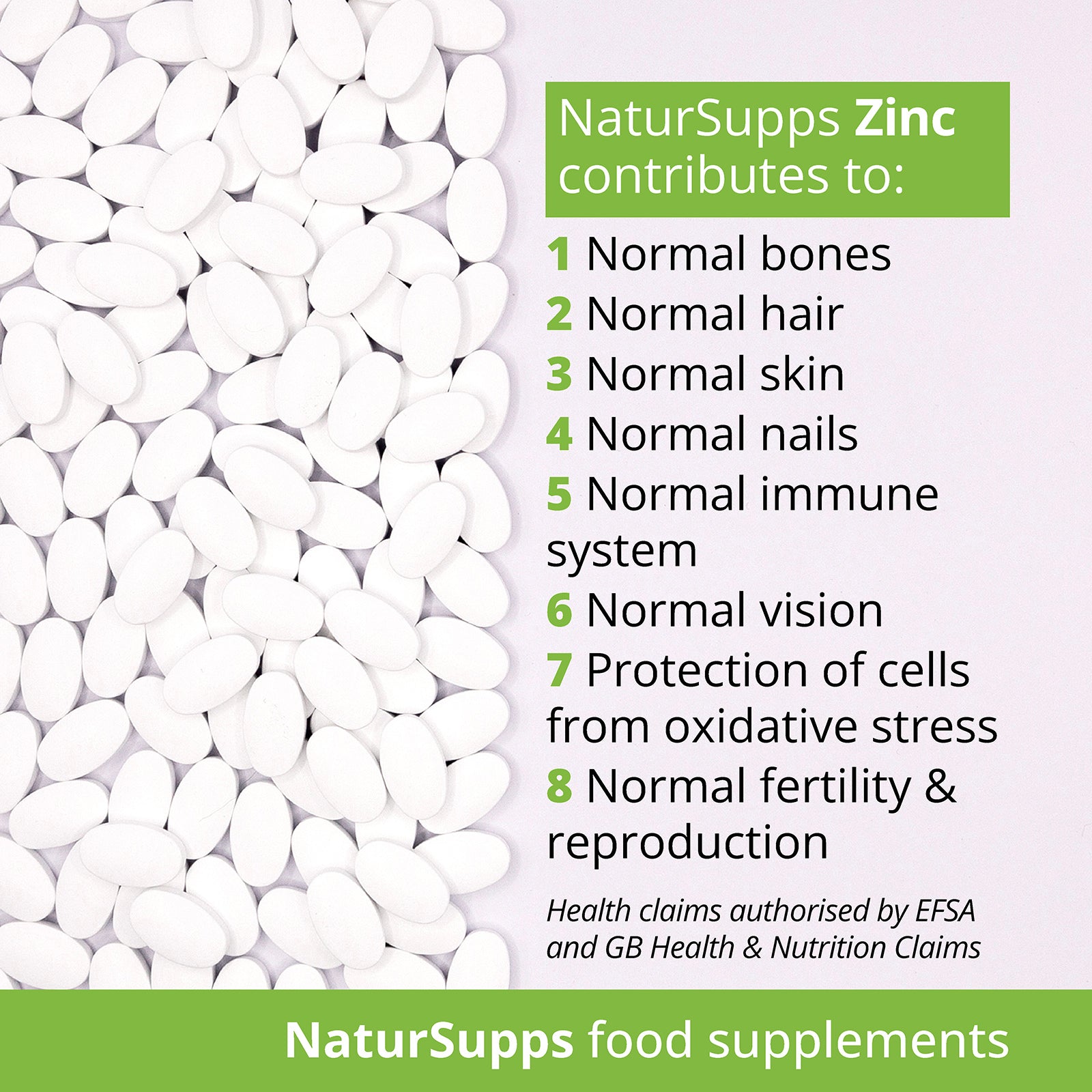 Calcium, Magnesium and Zinc Vegetarian and Vegan tablets
