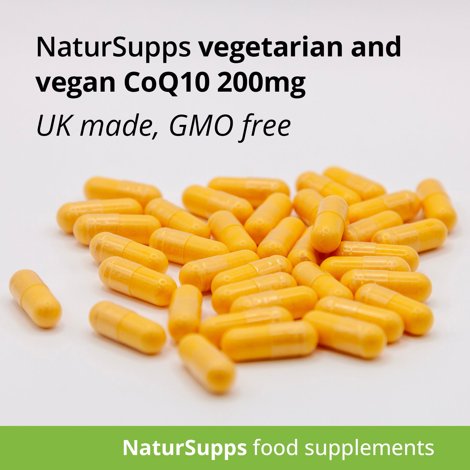 Vegetarian and Vegan Co Enzyme Q10 200mg capsules