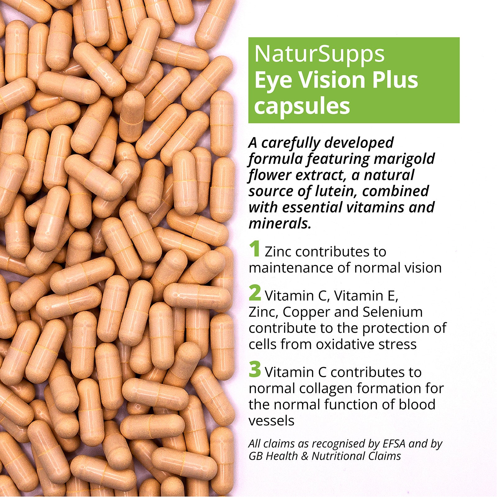 Eye Health Complex Capsules with Lutein
