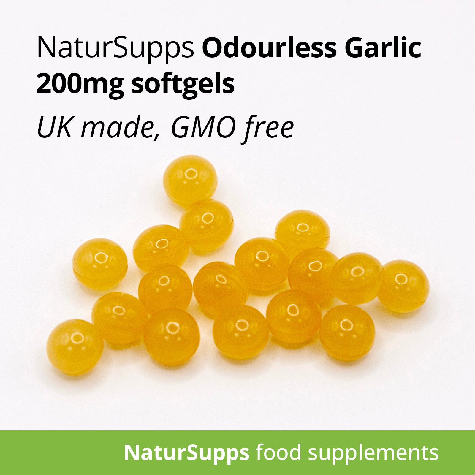 Odourless Garlic Capsules 200mg High Absorption Odourless Garlic Supplements