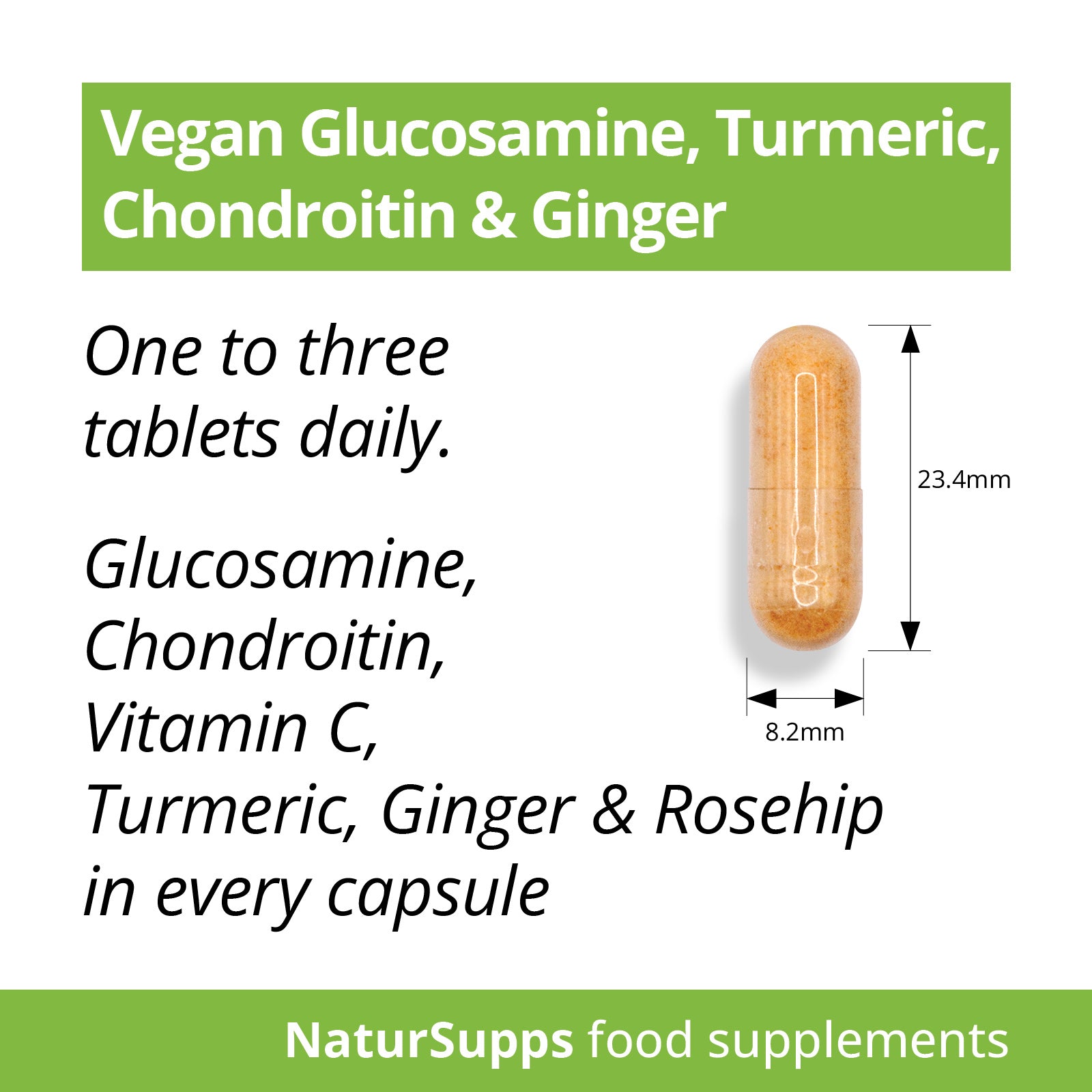 Glucosamine, Chondroitin, Vitamin C & Turmeric Complex Capsules