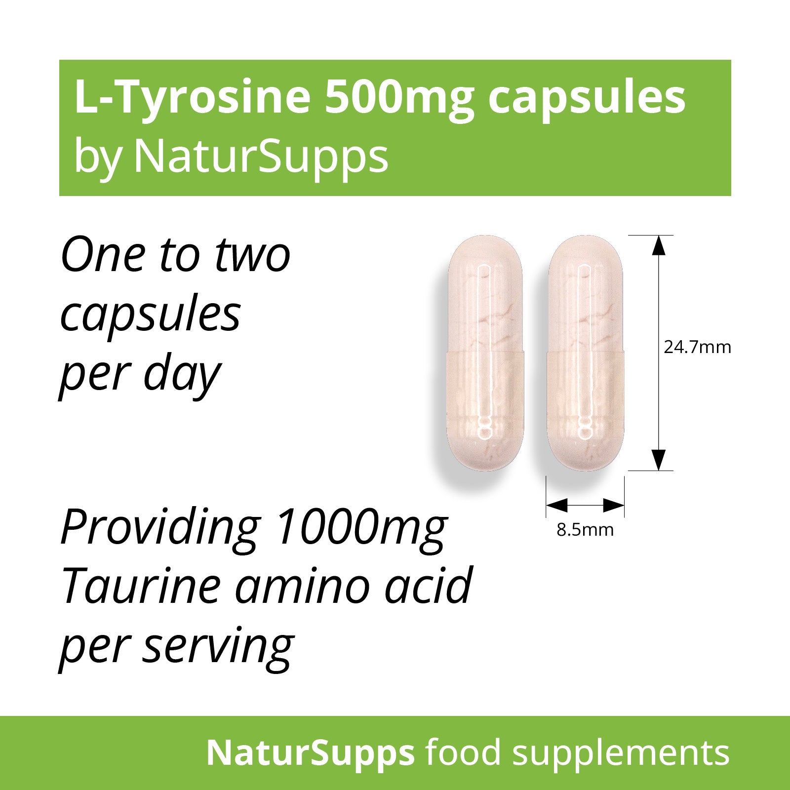 L-Tyrosine 500mg