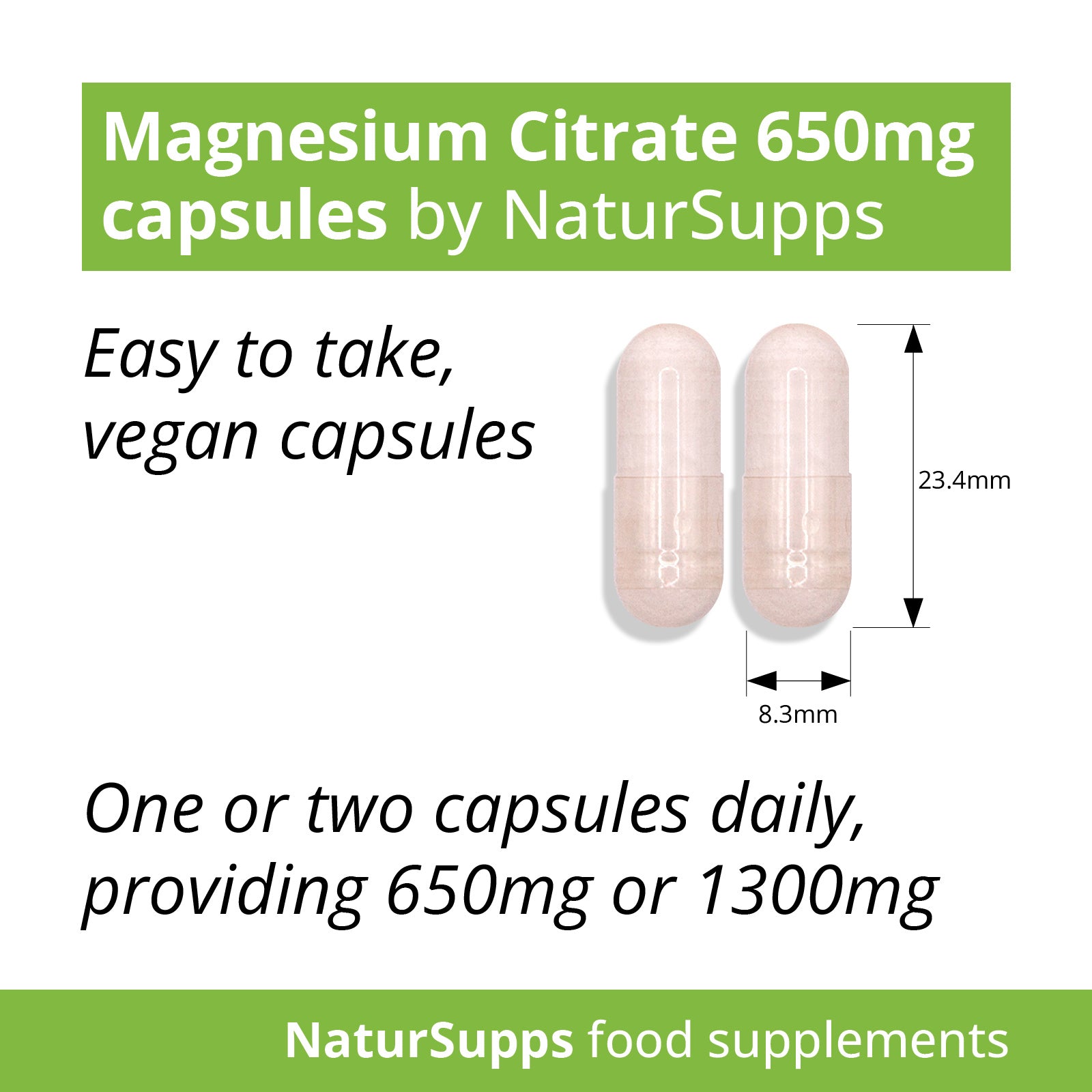 Magnesium Citrate 650mg