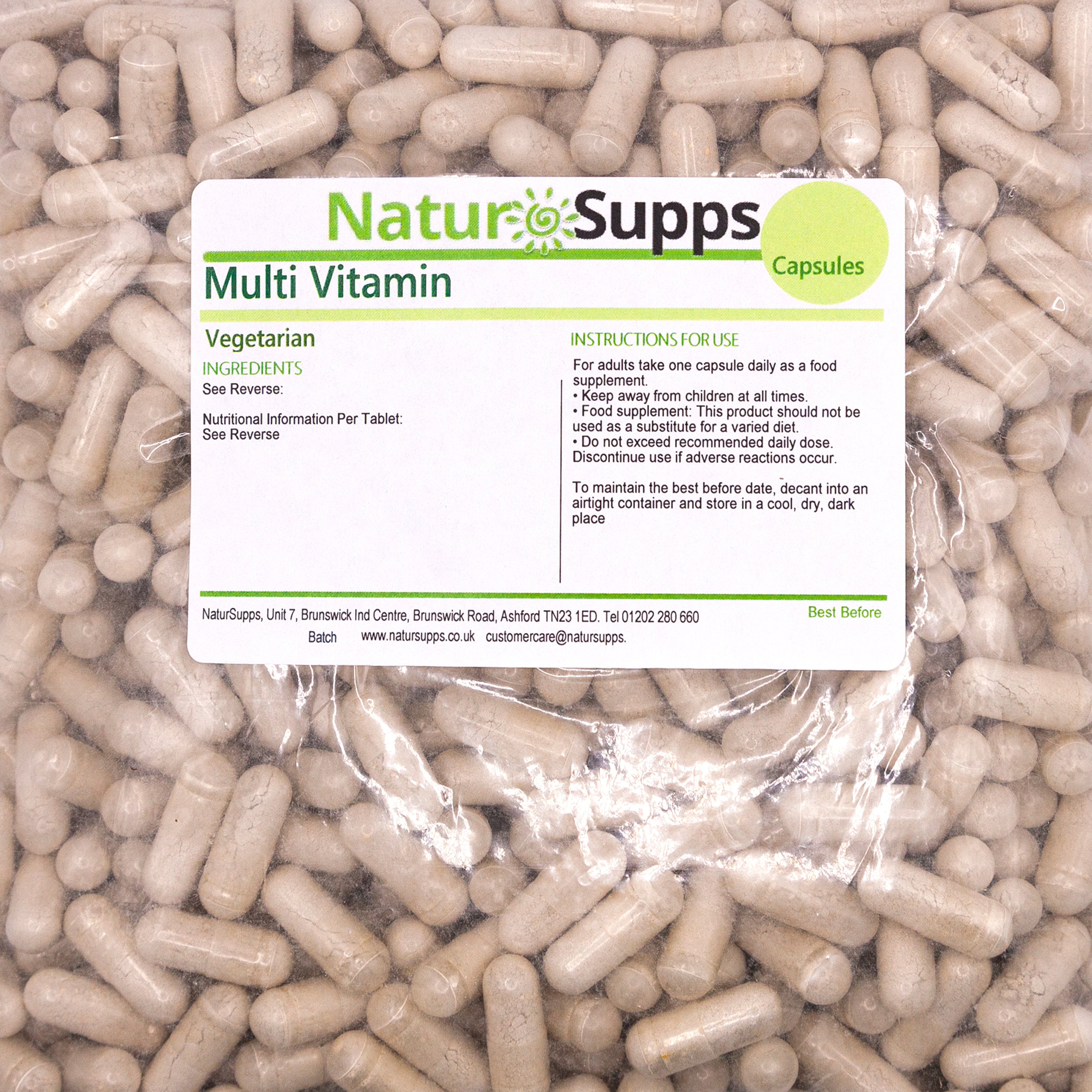 NaturSupps A-Z Multivitamins & Minerals 23 Nutrients One a Day Capsules