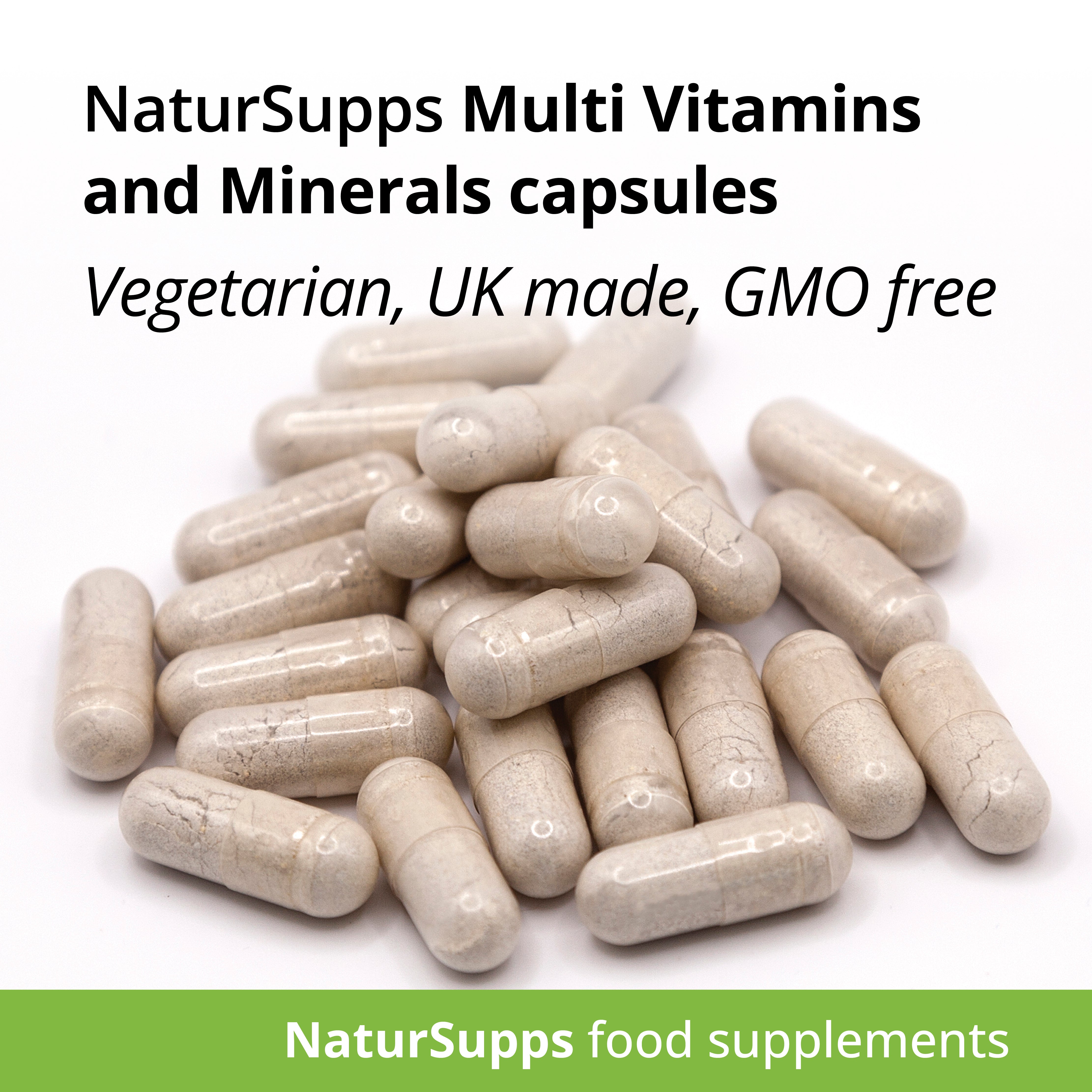 NaturSupps A-Z Multivitamins & Minerals 23 Nutrients One a Day Capsules