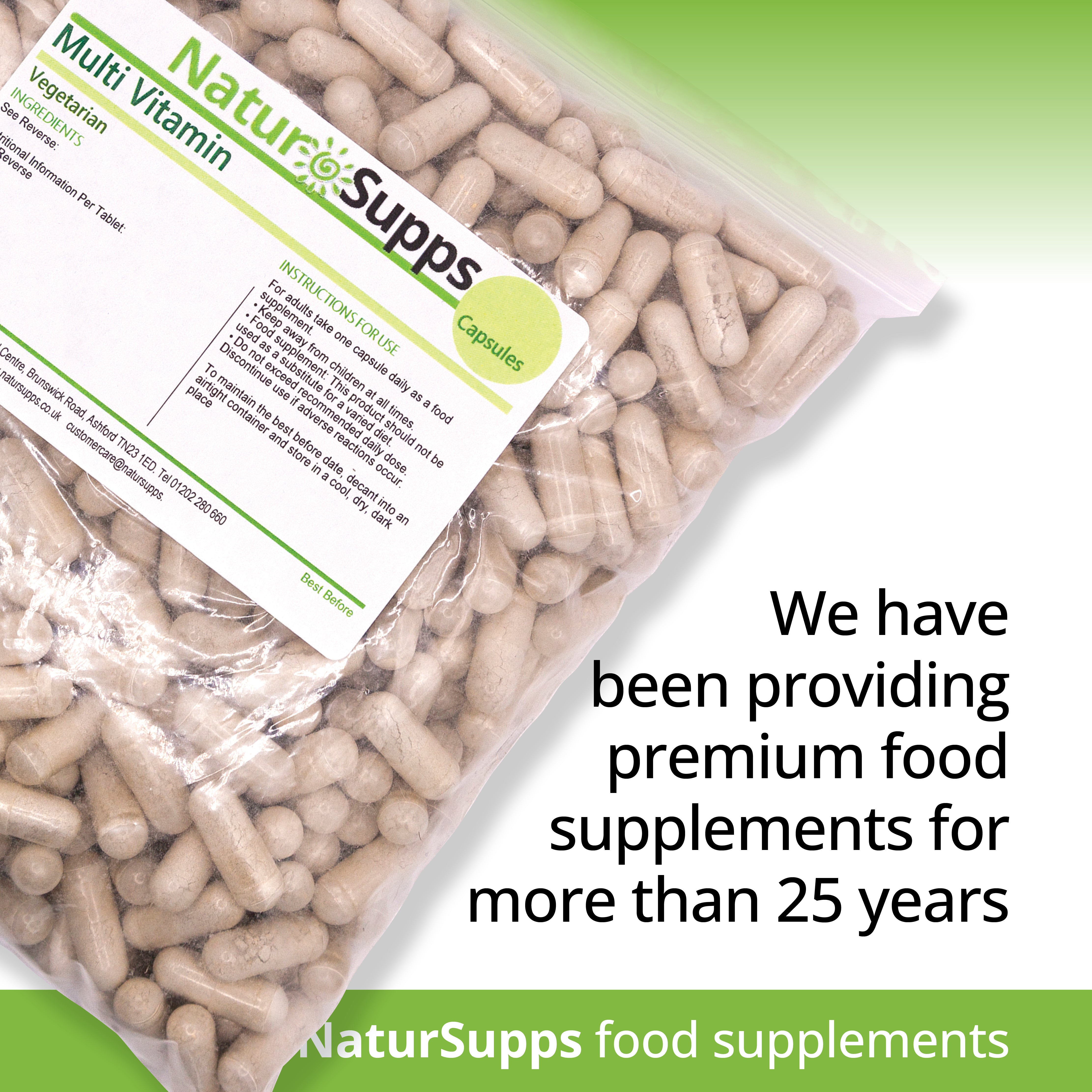 NaturSupps A-Z Multivitamins & Minerals 23 Nutrients One a Day Capsules
