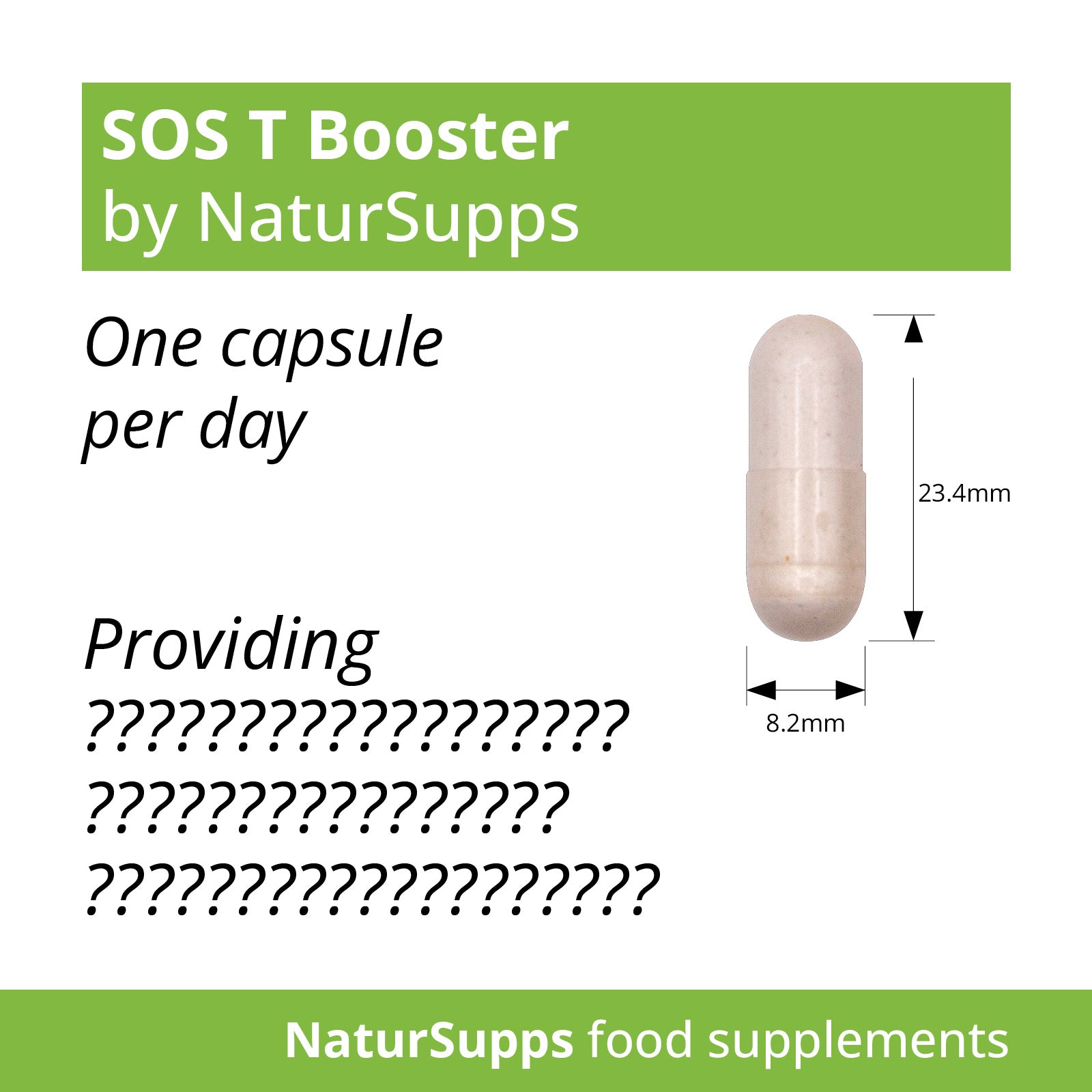 SOS T Booster Vegetarian & Vegan capsules