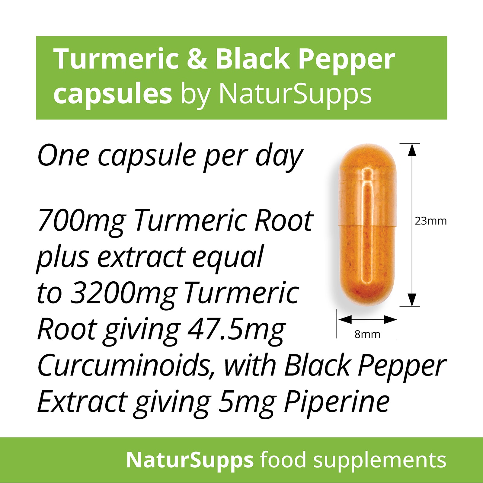 Turmeric 3900mg with Black Pepper Vegetarian & Vegan Capsules