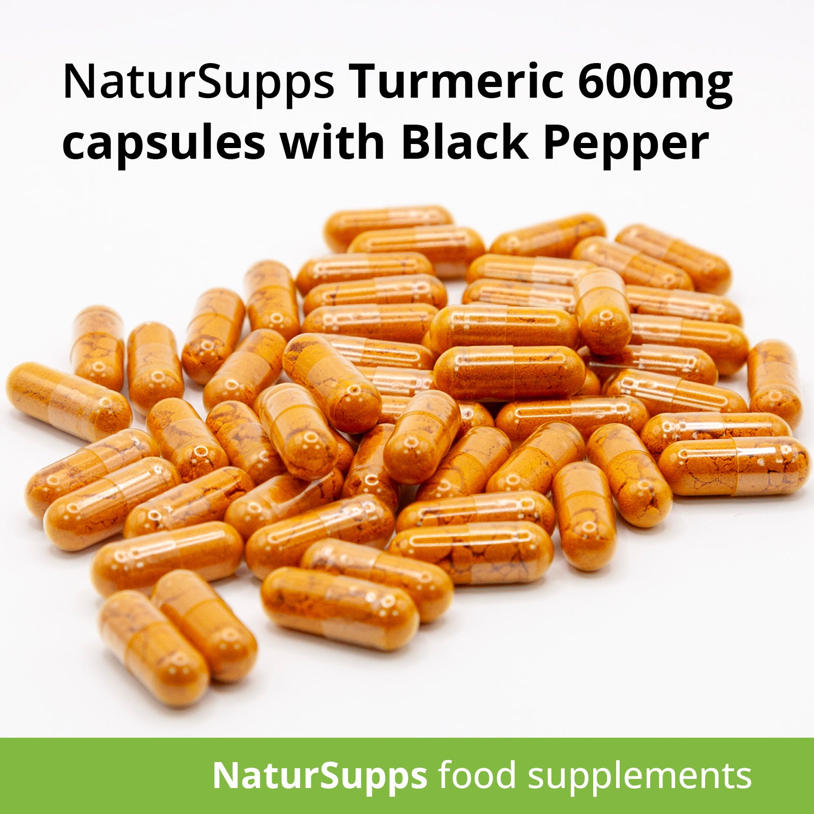 Turmeric 600mg Capsules with 5mg of Black Pepper