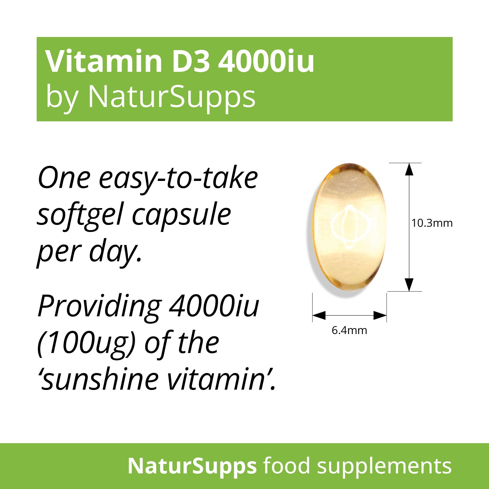 Vitamin D3 4000 iu Liquid Capsules, Vitamin D Supplements for Bones, Muscle Function & Immune System