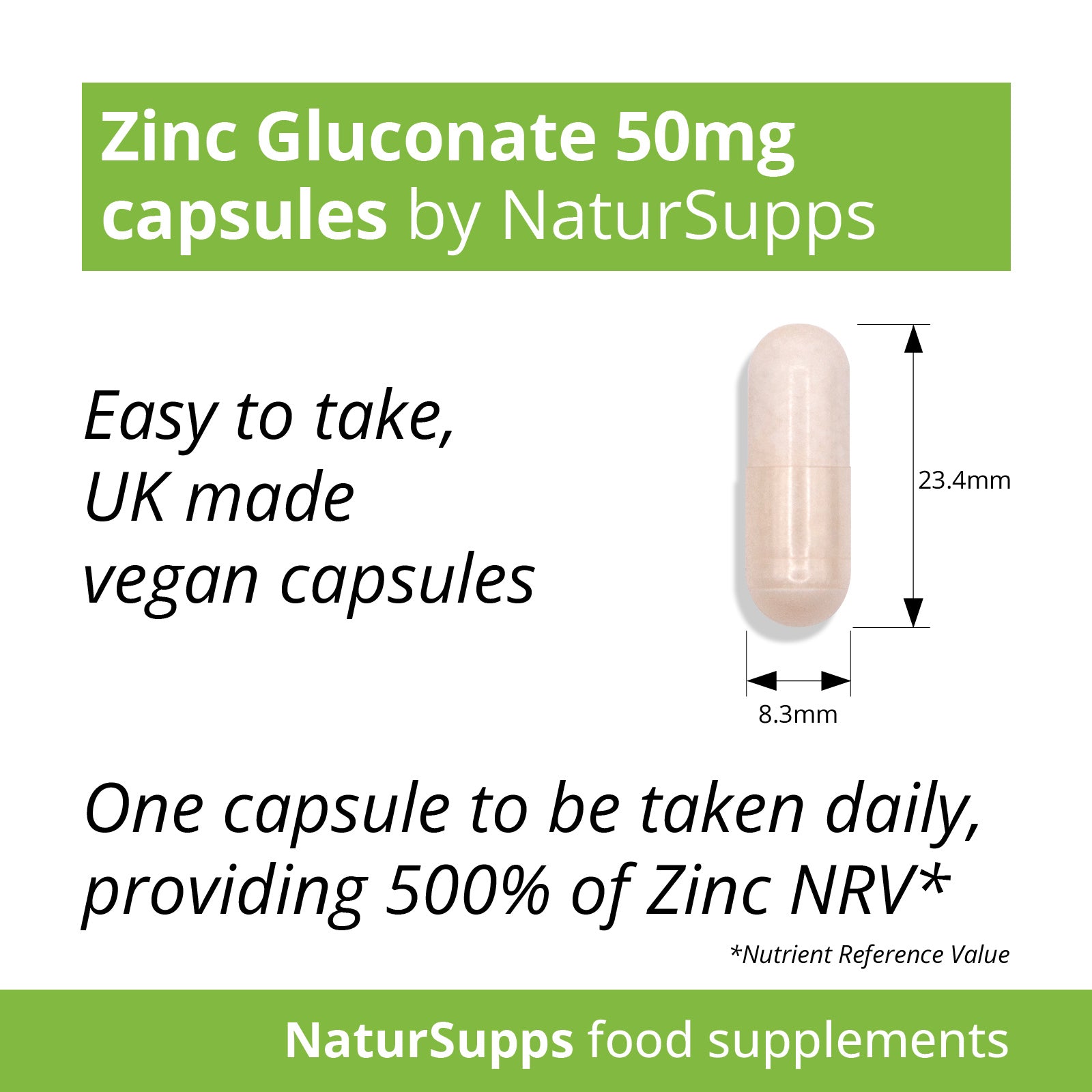 Zinc Gluconate 50mg