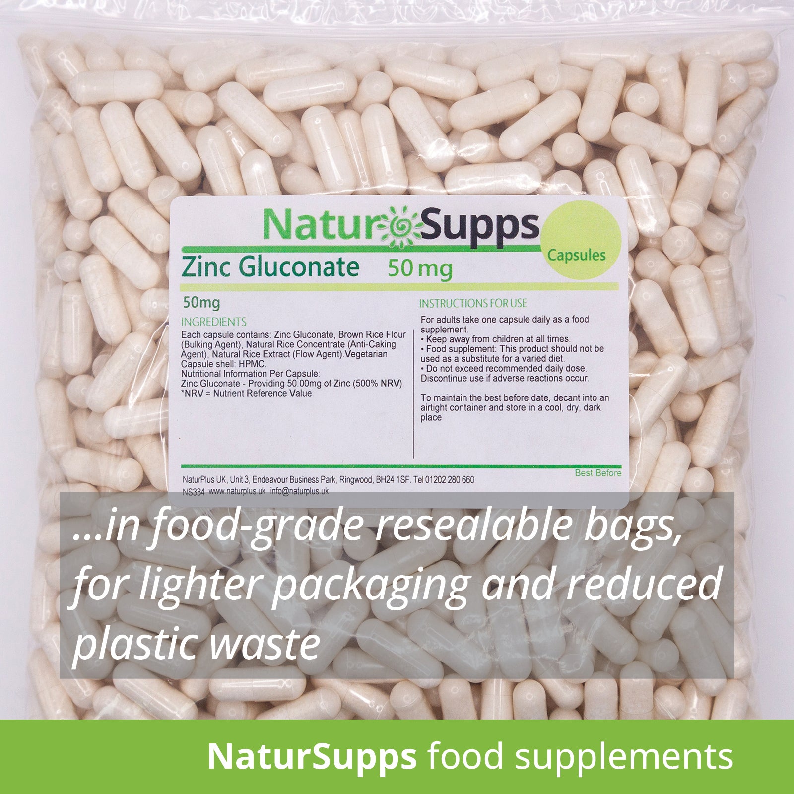 Zinc Gluconate 50mg